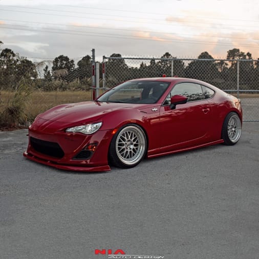 subaru brz front splitter front lip