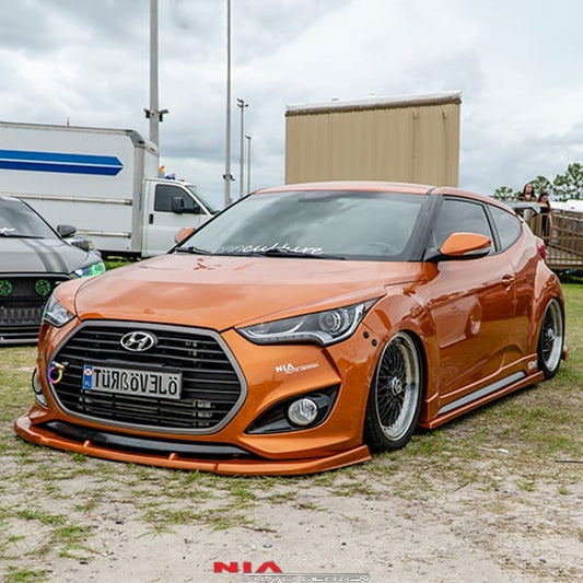 hyundai veloster front spoiler front lip front body kit front ground effects kit front lip splitter front bumper extension