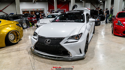 Lexus RC NIA Carbon Fiber Front Splitter lip body Kit (2015-18)