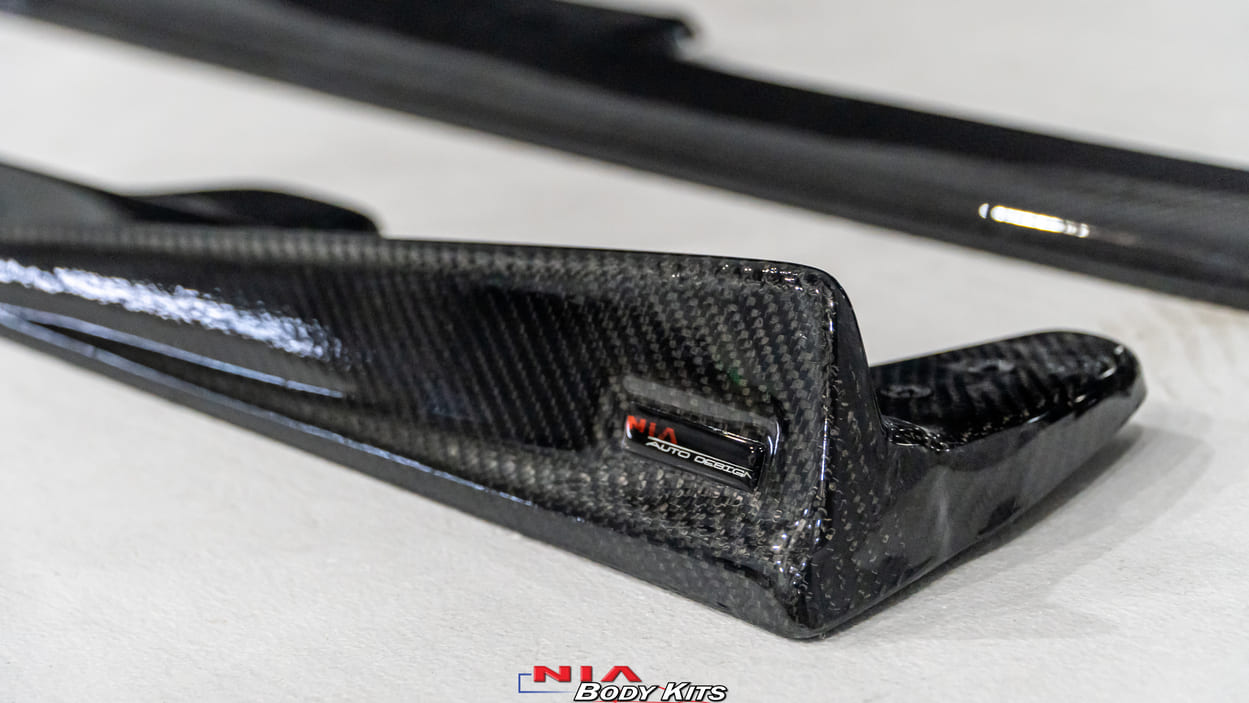 Lexus RC-F NIA Carbon Fiber Side Skirts Splitter Lip (2015-19)