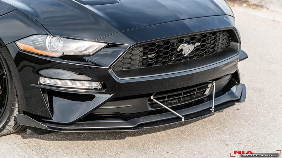 mustang gt splitter with rods