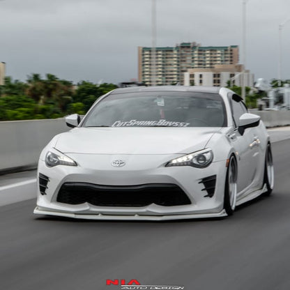 Toyota 86 NIA Full Splitter lip body kit (Front, sides, rears)